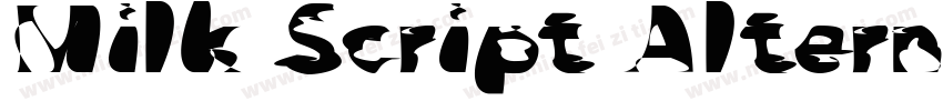 Milk Script Alternate字体转换